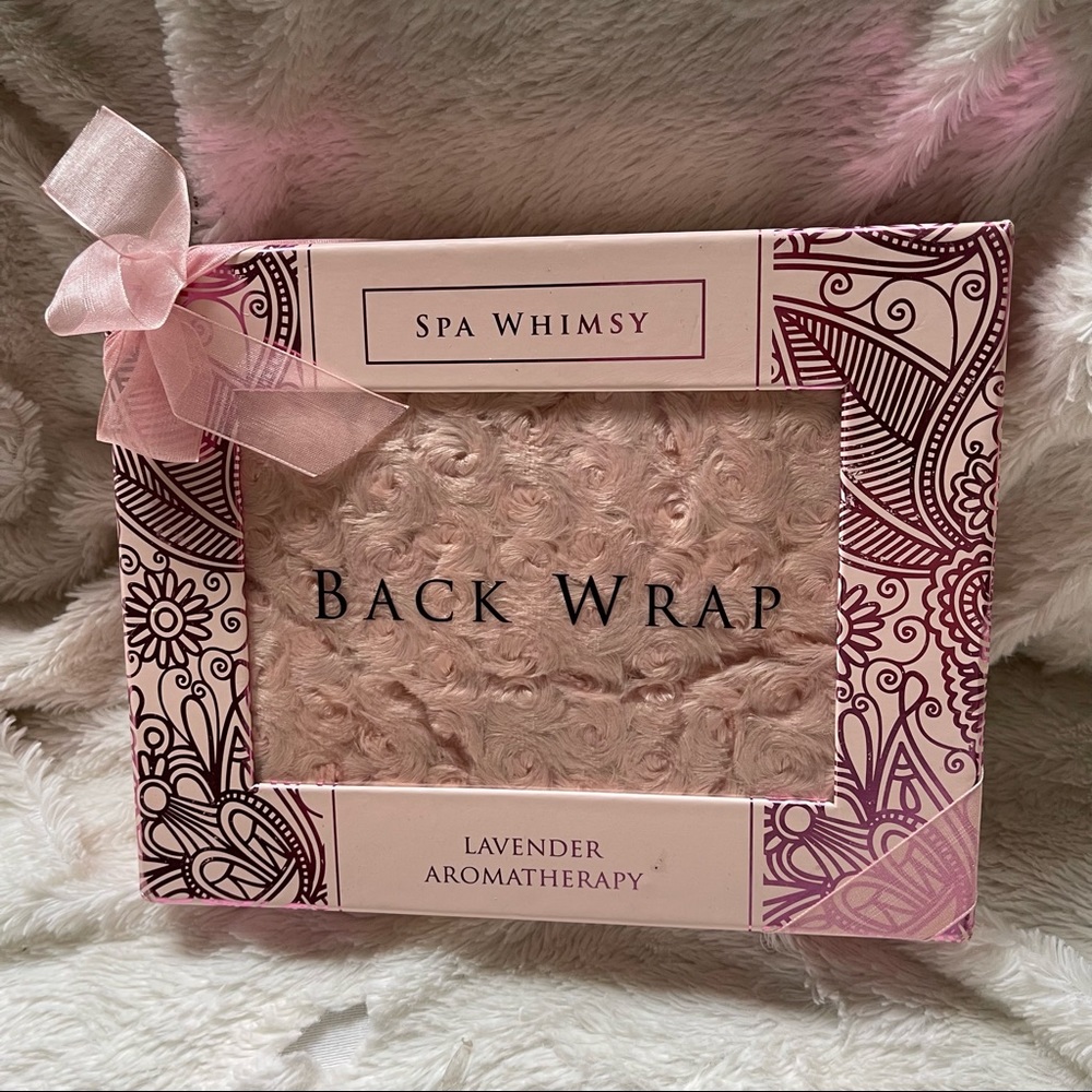 SPA Whimsy Back Wrap Lavender Aromatherapy pink new.